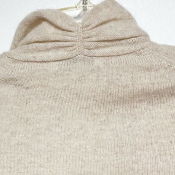 New Banana Republic 100% Cashmere open front Cardigan cream Sz S Petite - Picture 4 of 5